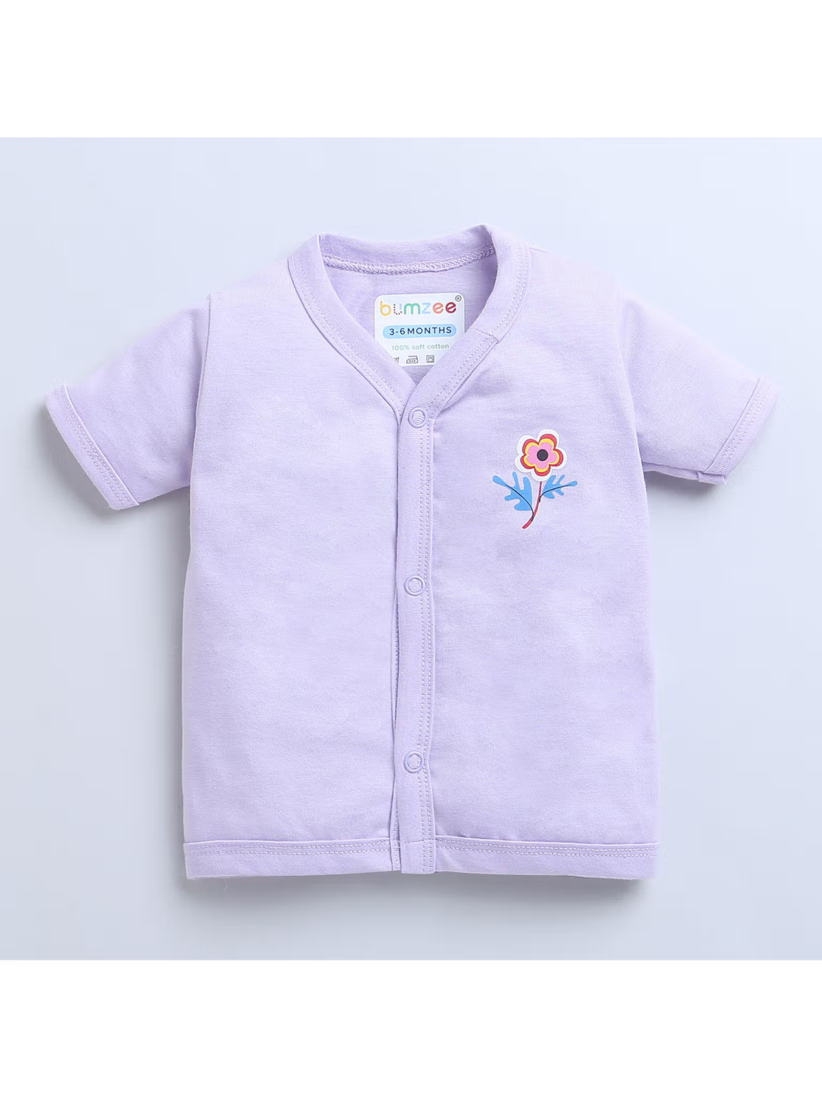 White floral cotton jablas for girls
