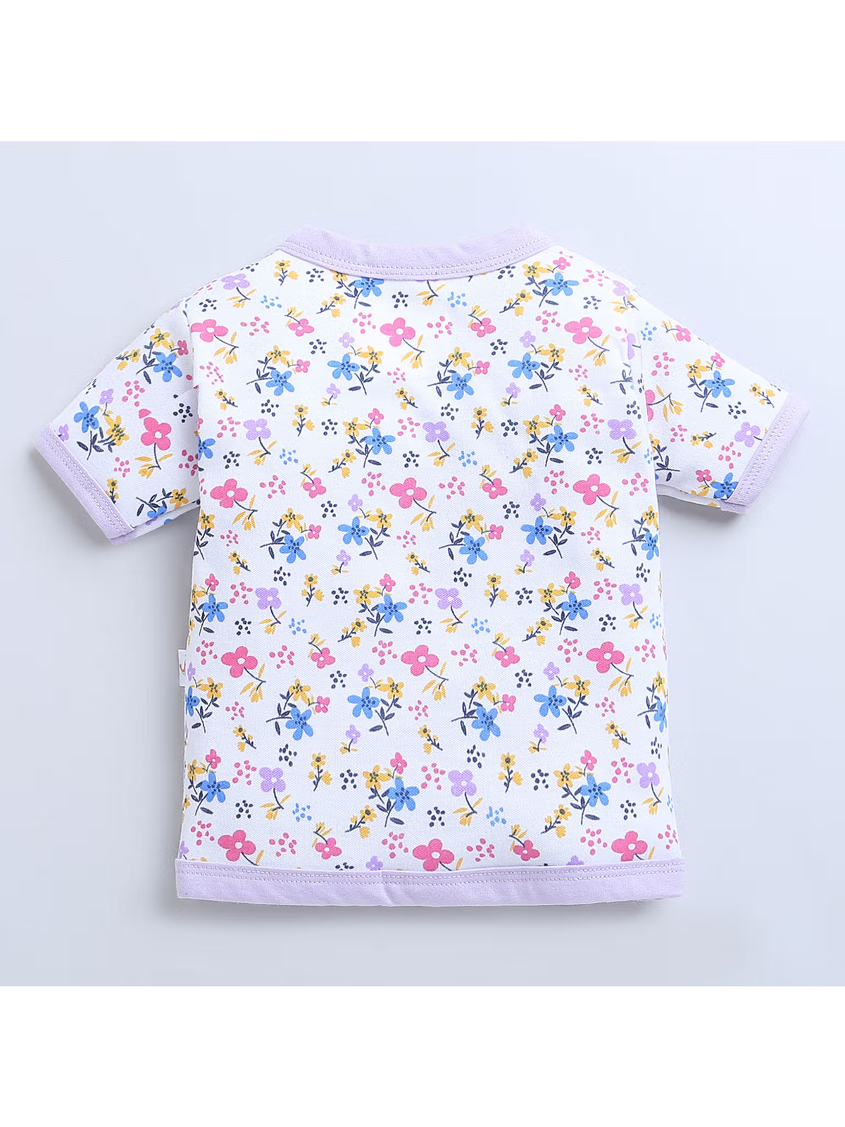 White floral cotton jablas for girls
