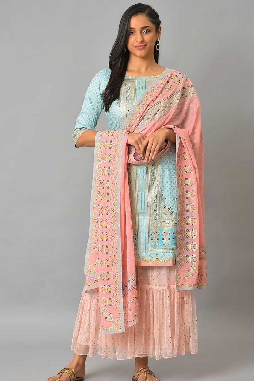 Affordable Sharara Kurta Set - Trendy Three Piece