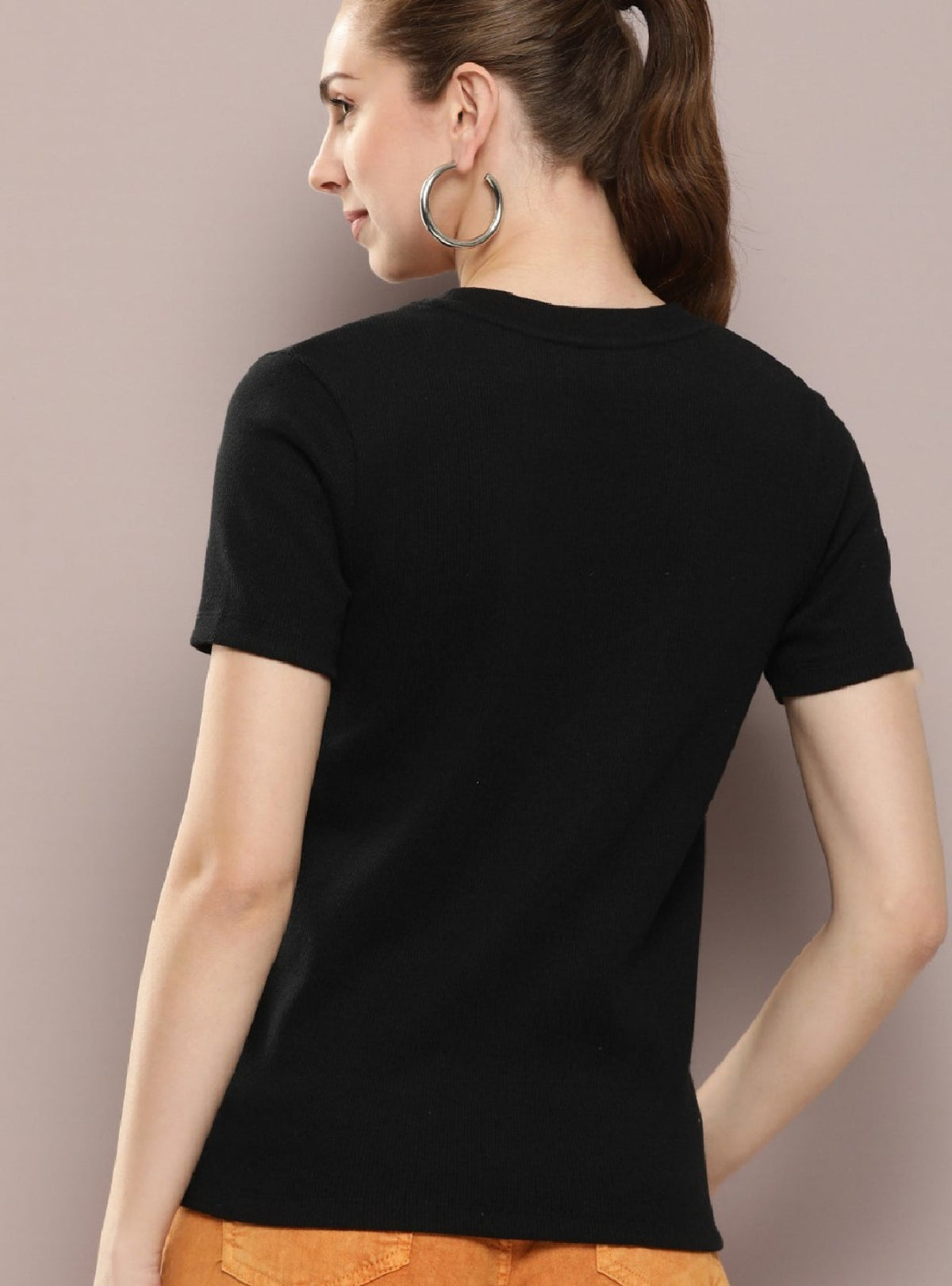 Affordable Ribbed T-Shirt Women - Trendy Style