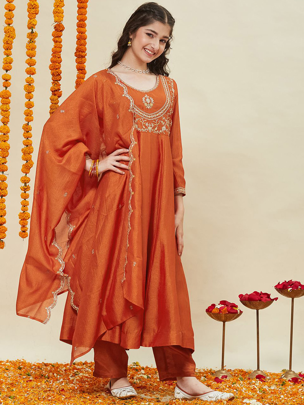 AROMIE Indian Girls Kurta USA - Yellow Festive Outfit