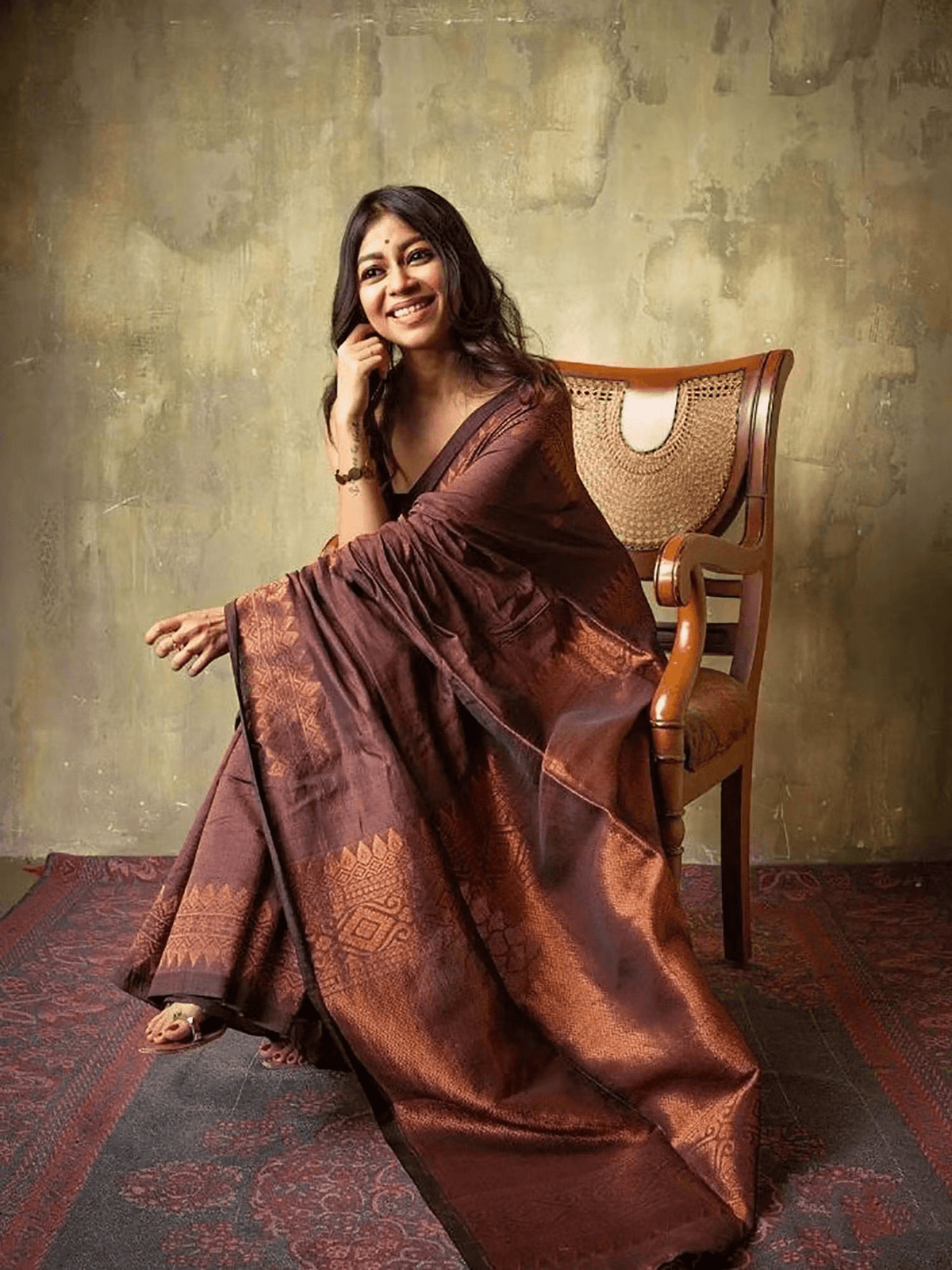 Banarasi Silk Kanjivaram Saree with Unstitched Blouse - aromie