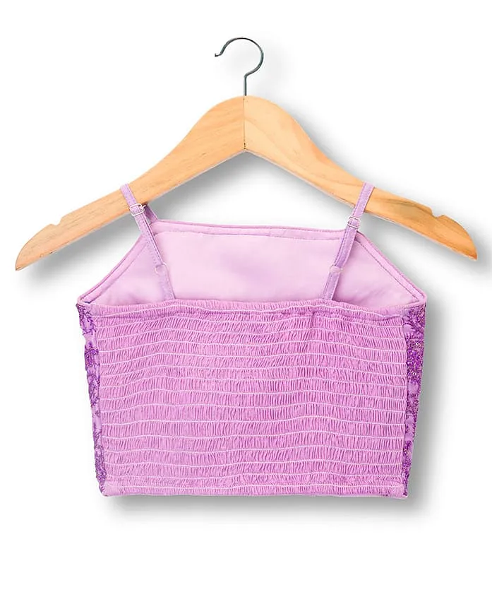 Woven Sleeveless Embroidered Choli Lehenga Set With Dupatta