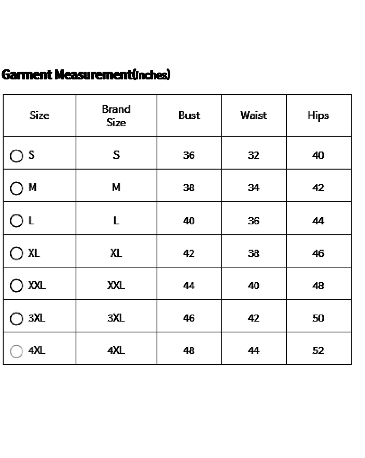 Size chart for aromie black v-neck skater dress women showing bust waist and hips measurements in inches