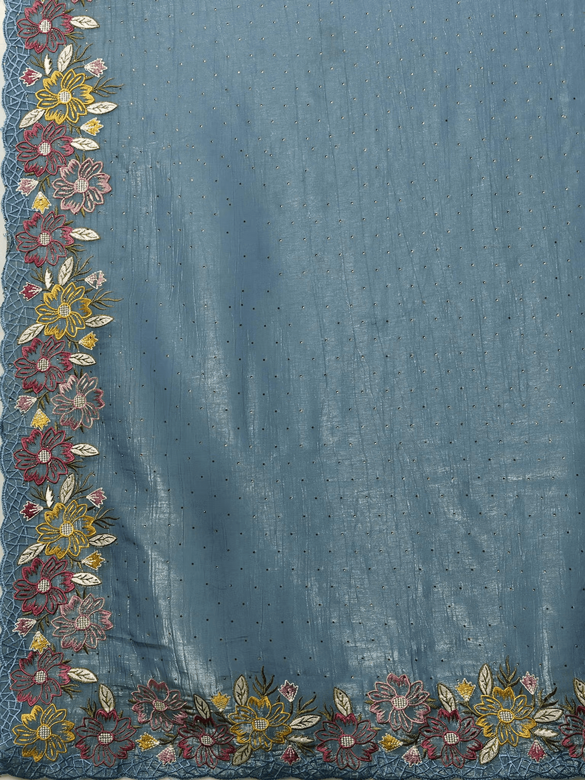 Blue Georgette Saree Canada by Aromie - Elegant Style