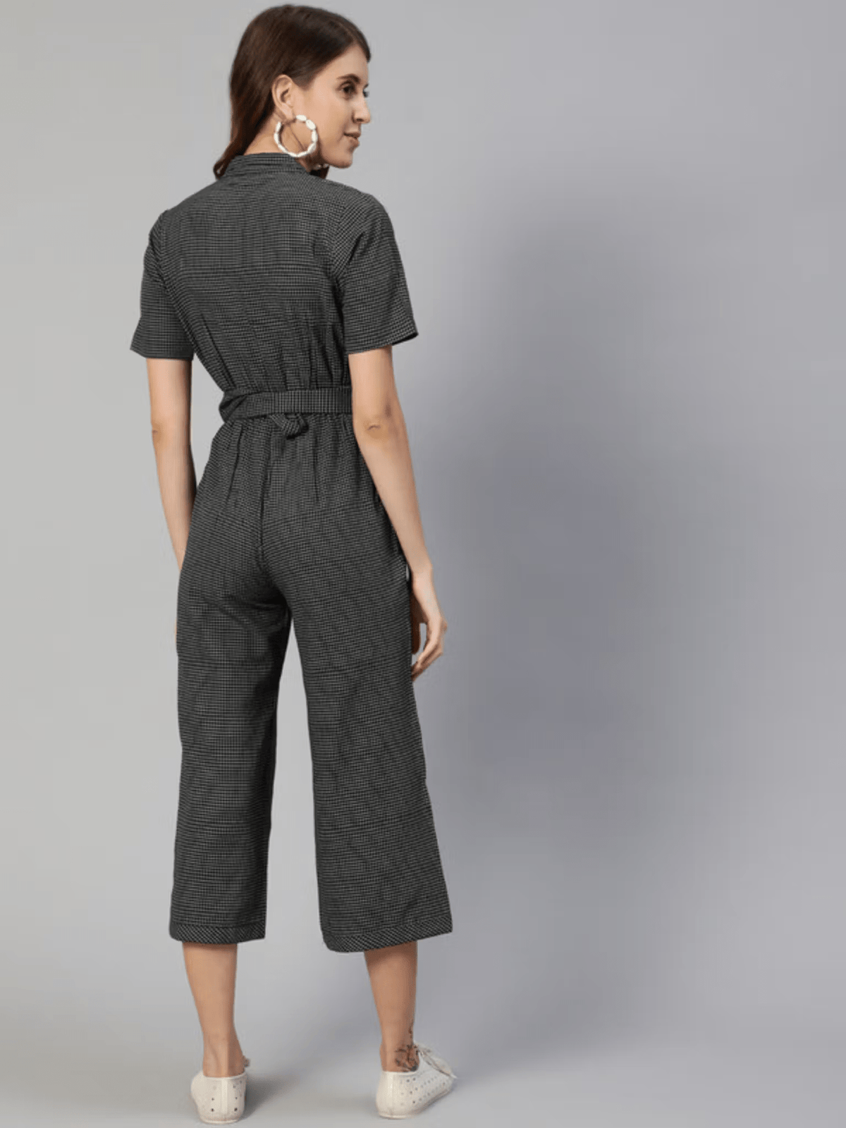 Checkered Jumpsuit for Women - Stylish and Chic