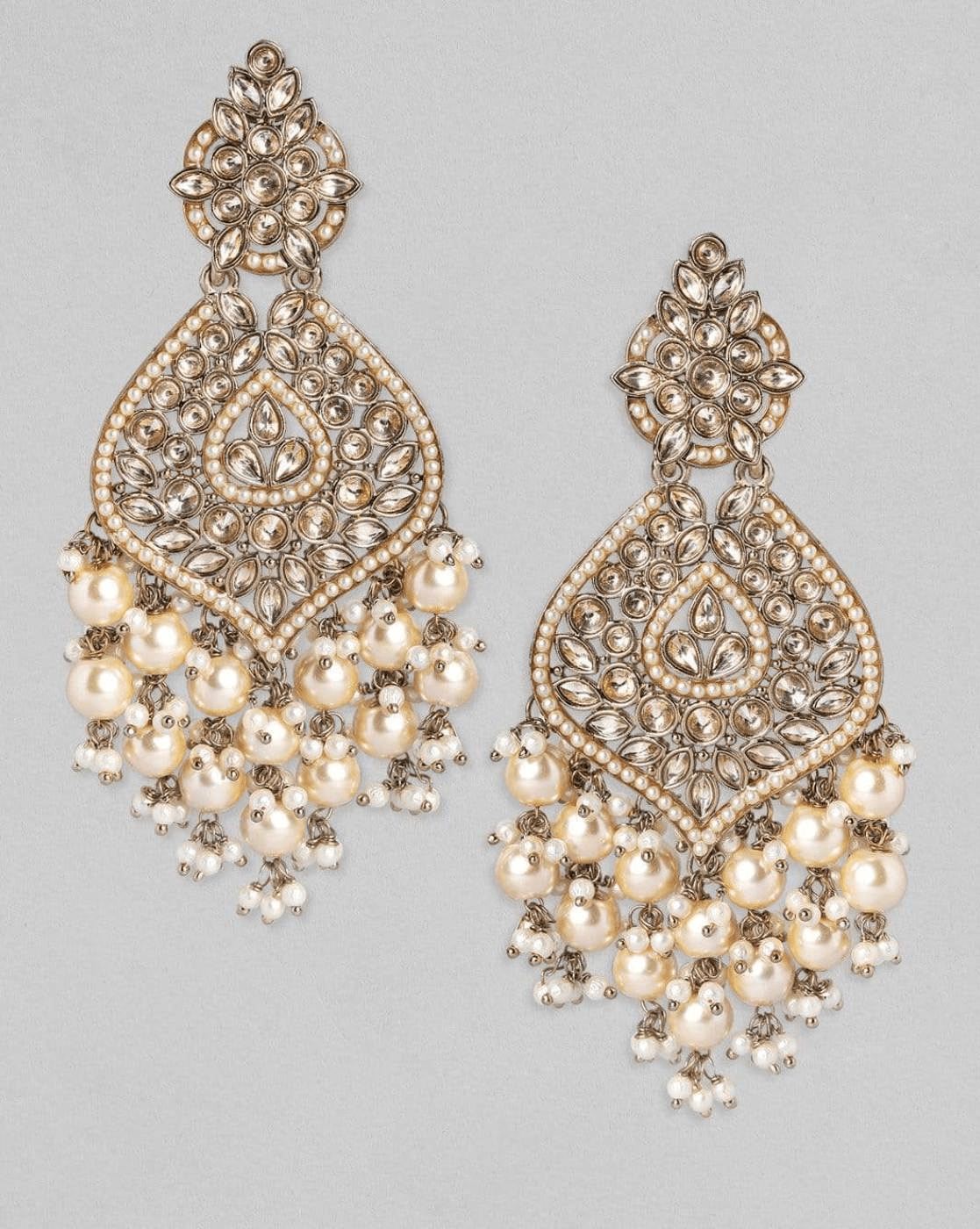 Classic Metal Jhumka Earrings for Women – Lightweight Ethnic Wear - aromie