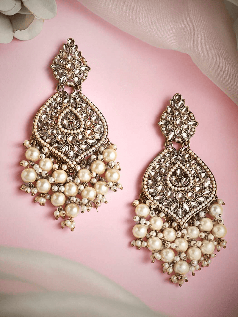 Classic Metal Jhumka Earrings for Women – Lightweight Ethnic Wear - aromie