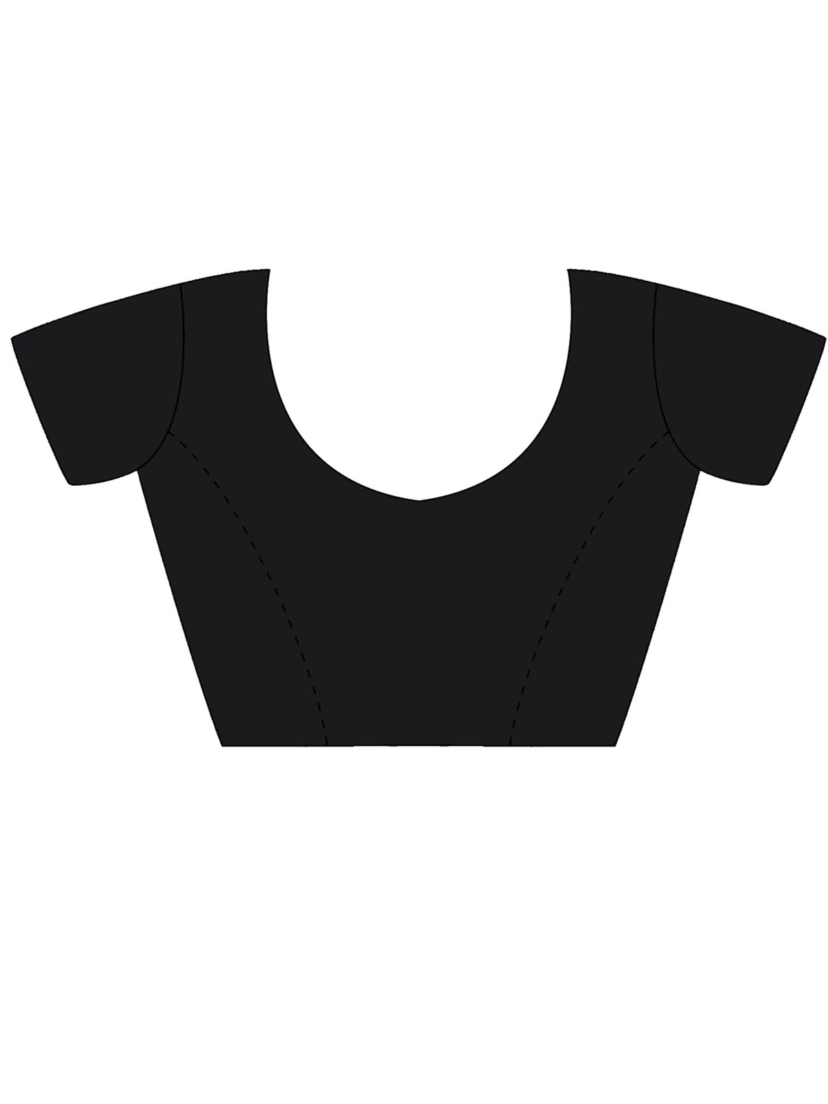 Black Banarasi Silk Blend Saree with Zari Woven Border