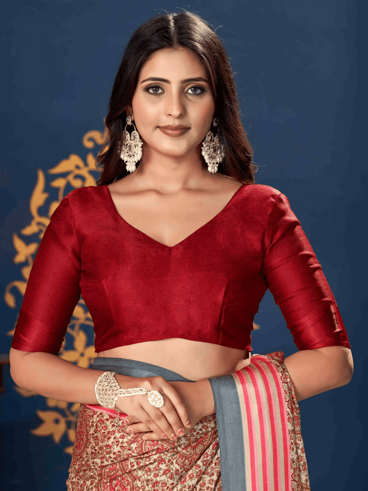 Designer Indian Saree Canada - Elegant Print