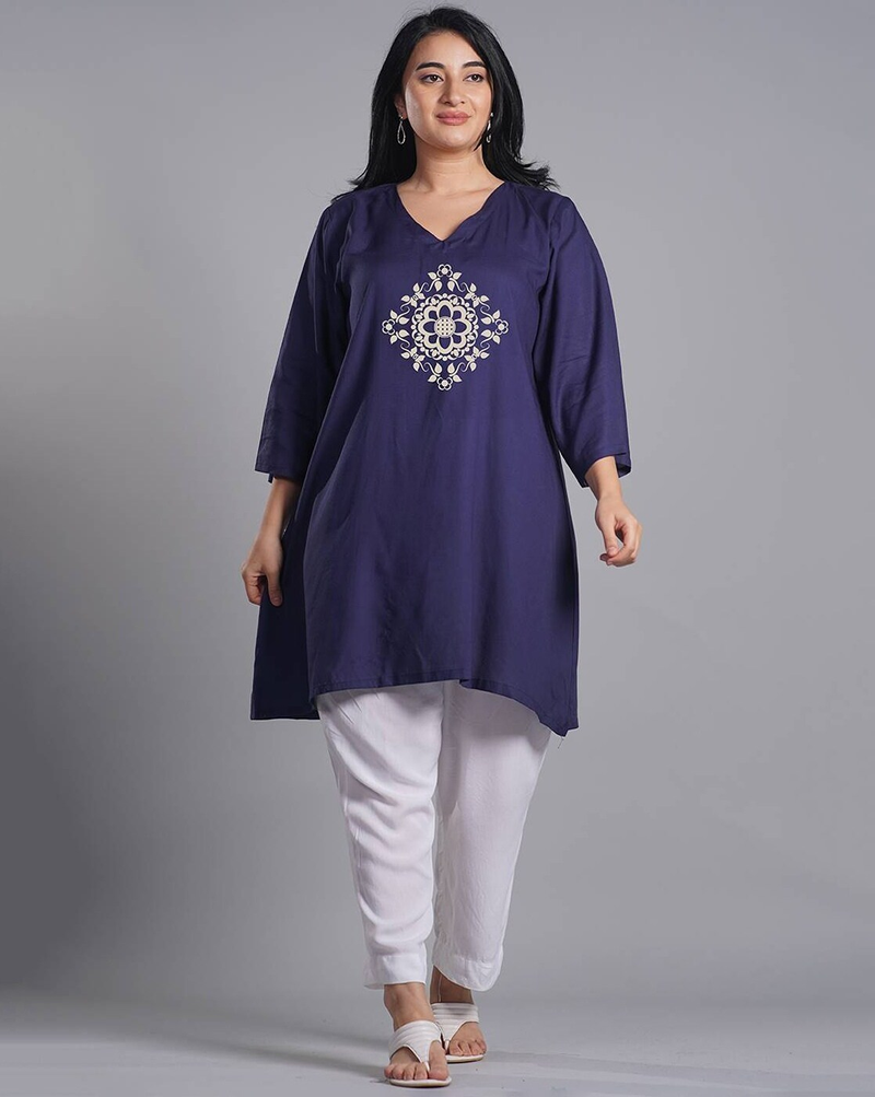 Women Floral Print A-Line Kurti