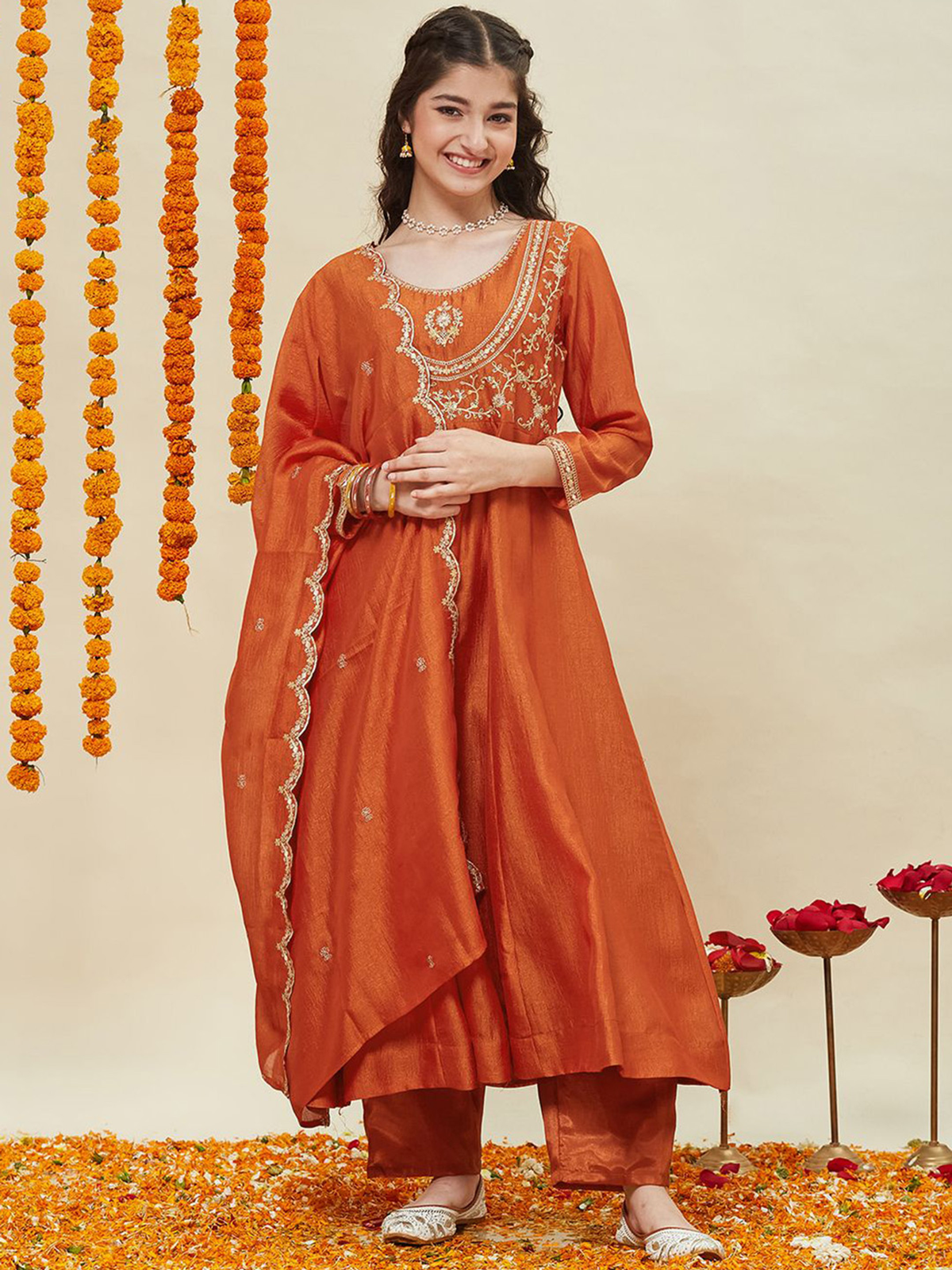 AROMIE Indian Girls Kurta USA - Yellow Festive Outfit