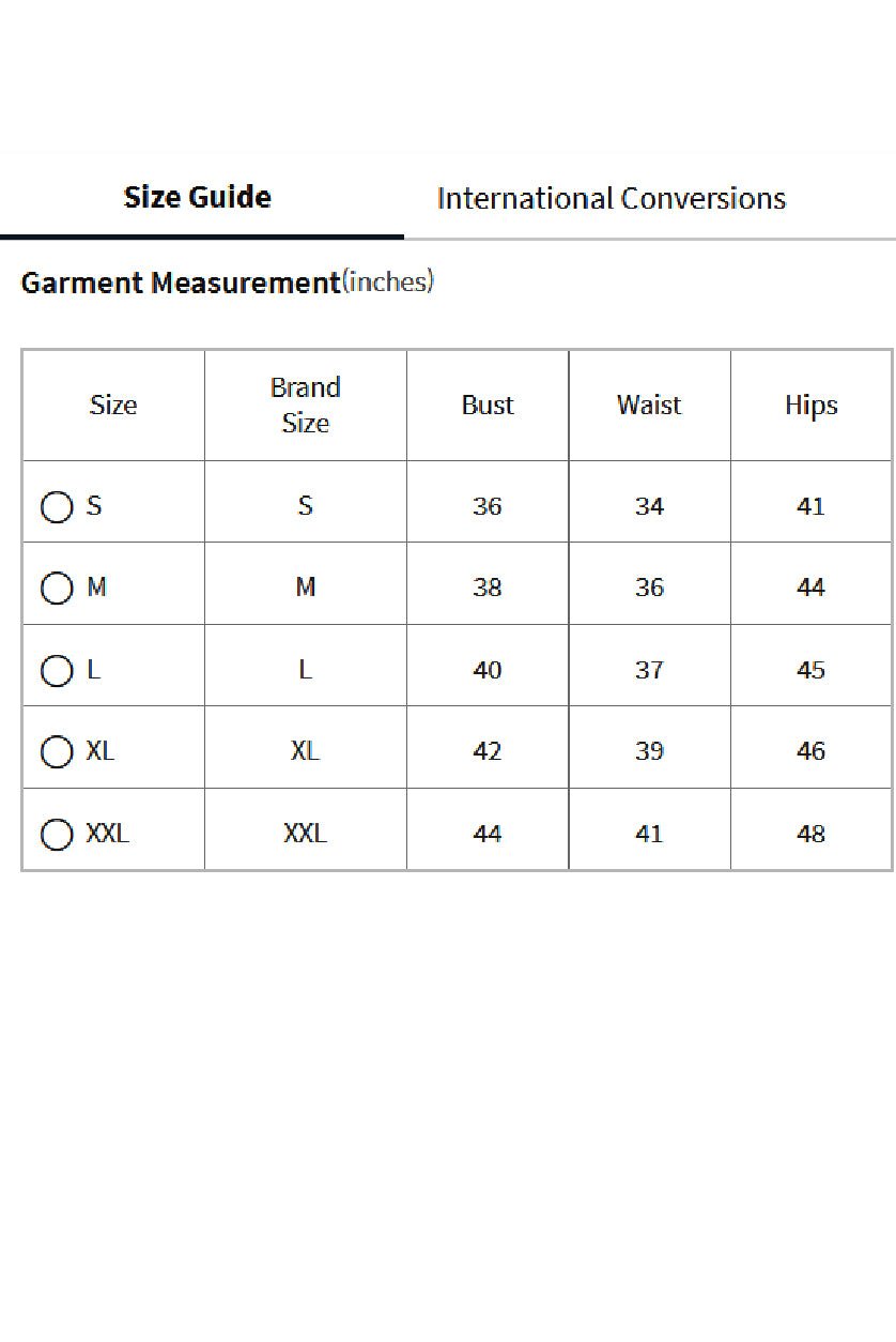 Elegant white kurta set by Aromie displayed with detailed size guide for perfect fit
