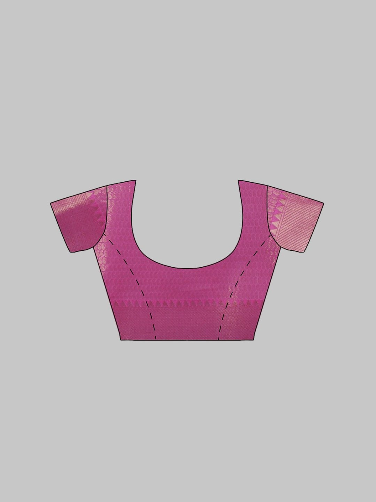 Pink embellished saree online blouse in silk fabric, front view, perfect for weddings and festive occasions
