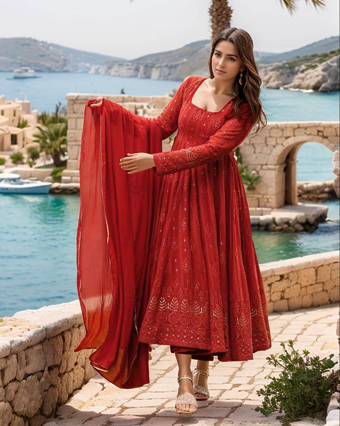 Embroidered Anarkali Kurta Canada - Elegant Set