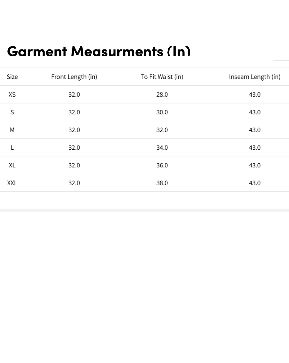 Size chart for Aromie embroidered Anarkali kurta set Canada with detailed garment measurements