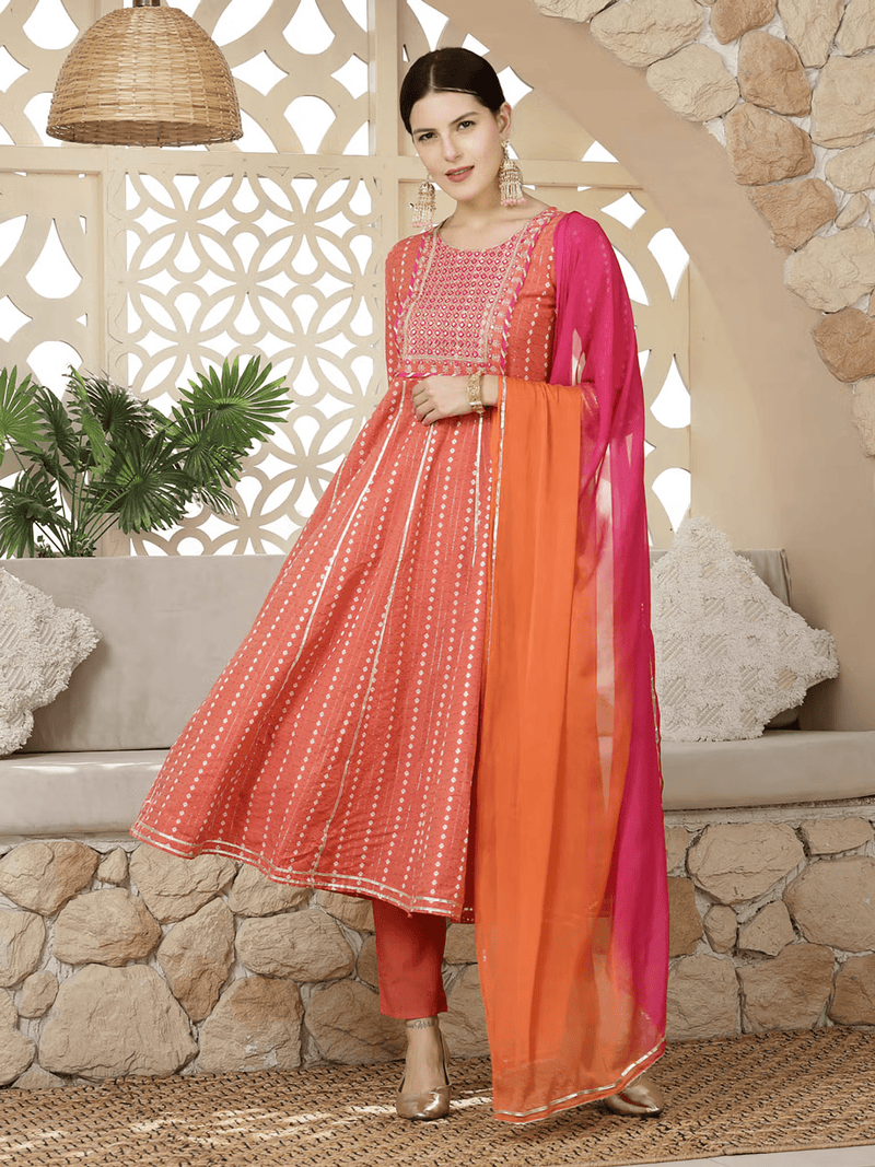 Embroidered Anarkali Set Canada - Elegant 3 Piece Outfit