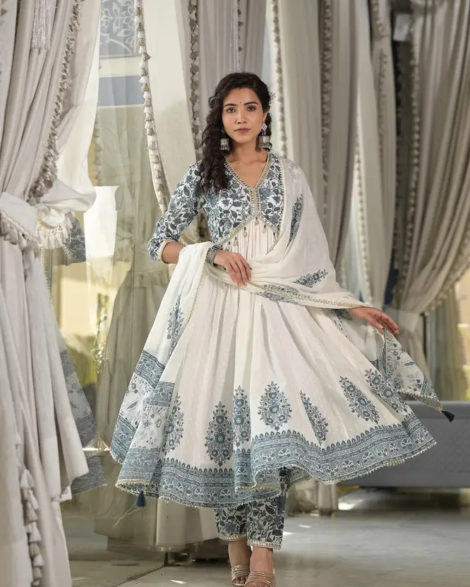 Embroidered Anarkali Suit Canada - Elegant Style