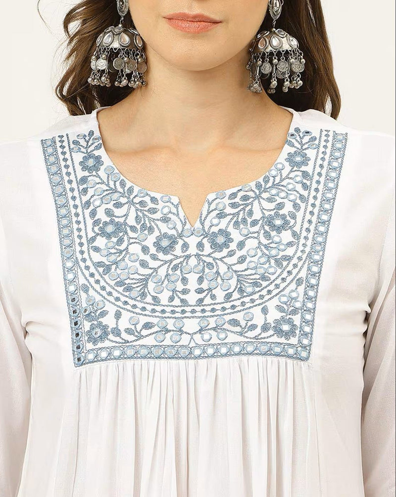 Embroidered Tunic Top for Women - Chic Style