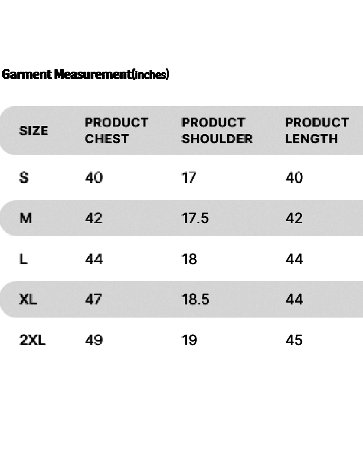 men maroon silk kurta pajama set size chart showing product chest shoulder and length measurements for S M L XL 2XL