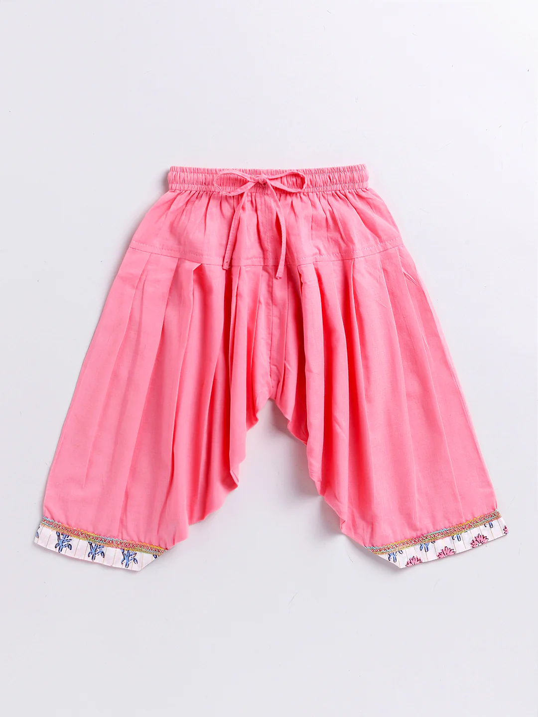 Multicolor Cotton  Girls Kurta Set