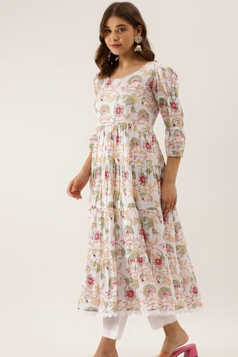 Floral Anarkali Kurta Set Canada by Aromie