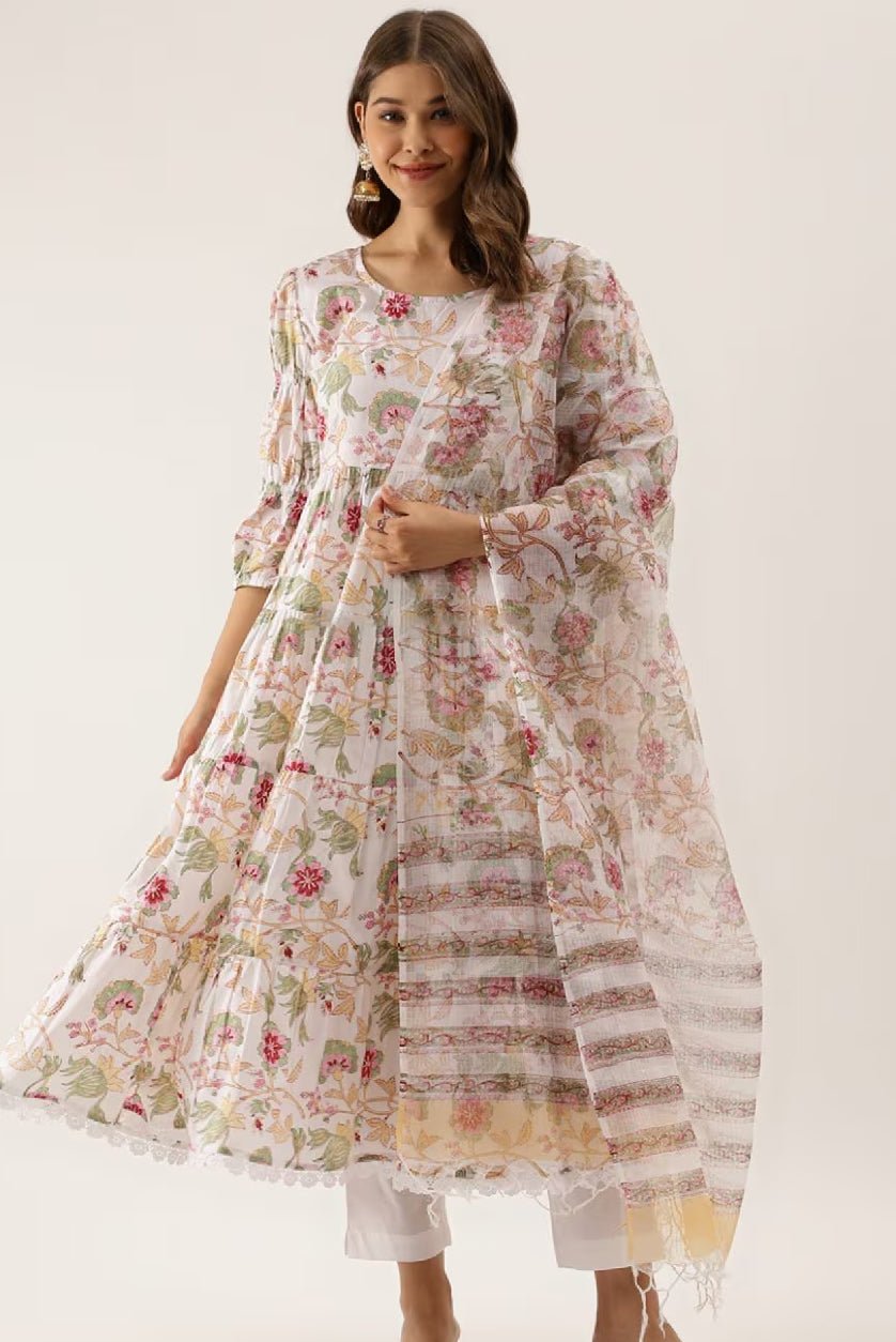 Floral Anarkali Kurta Set Canada by Aromie