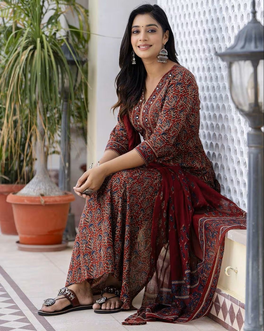 Aromie floral cotton kurta set in vibrant colors, featuring elegant patterns and a stylish design