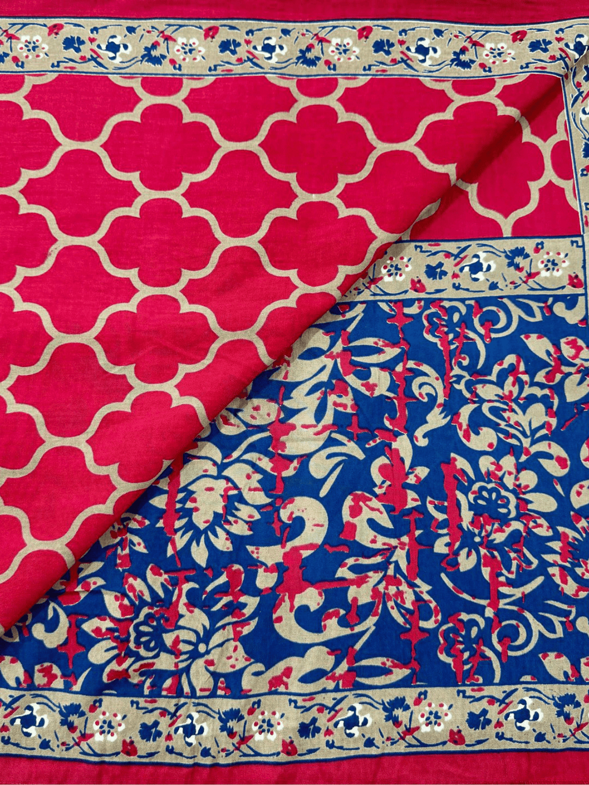 Floral Kalidar Kurta in vibrant colors featuring intricate floral patterns and elegant borders
