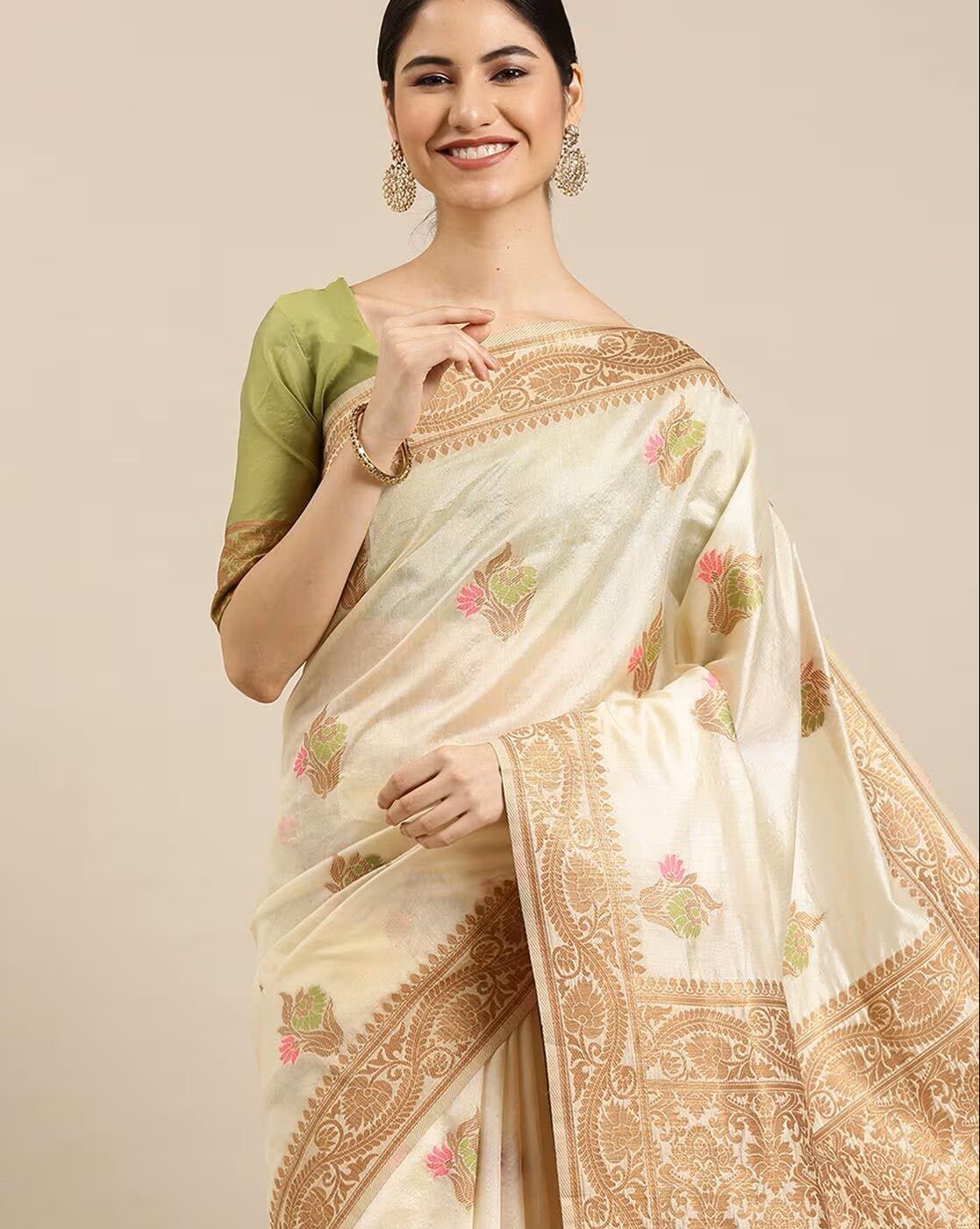 Floral Woven Saree Canada - Elegant & Chic Style