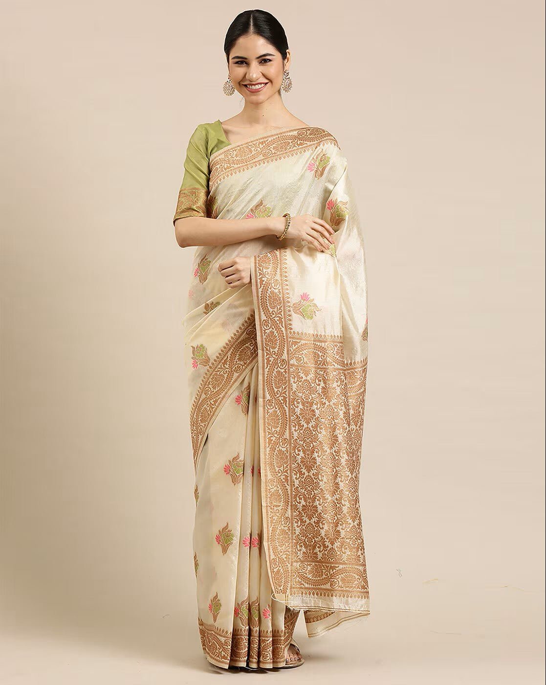 Floral Woven Saree Canada - Elegant & Chic Style