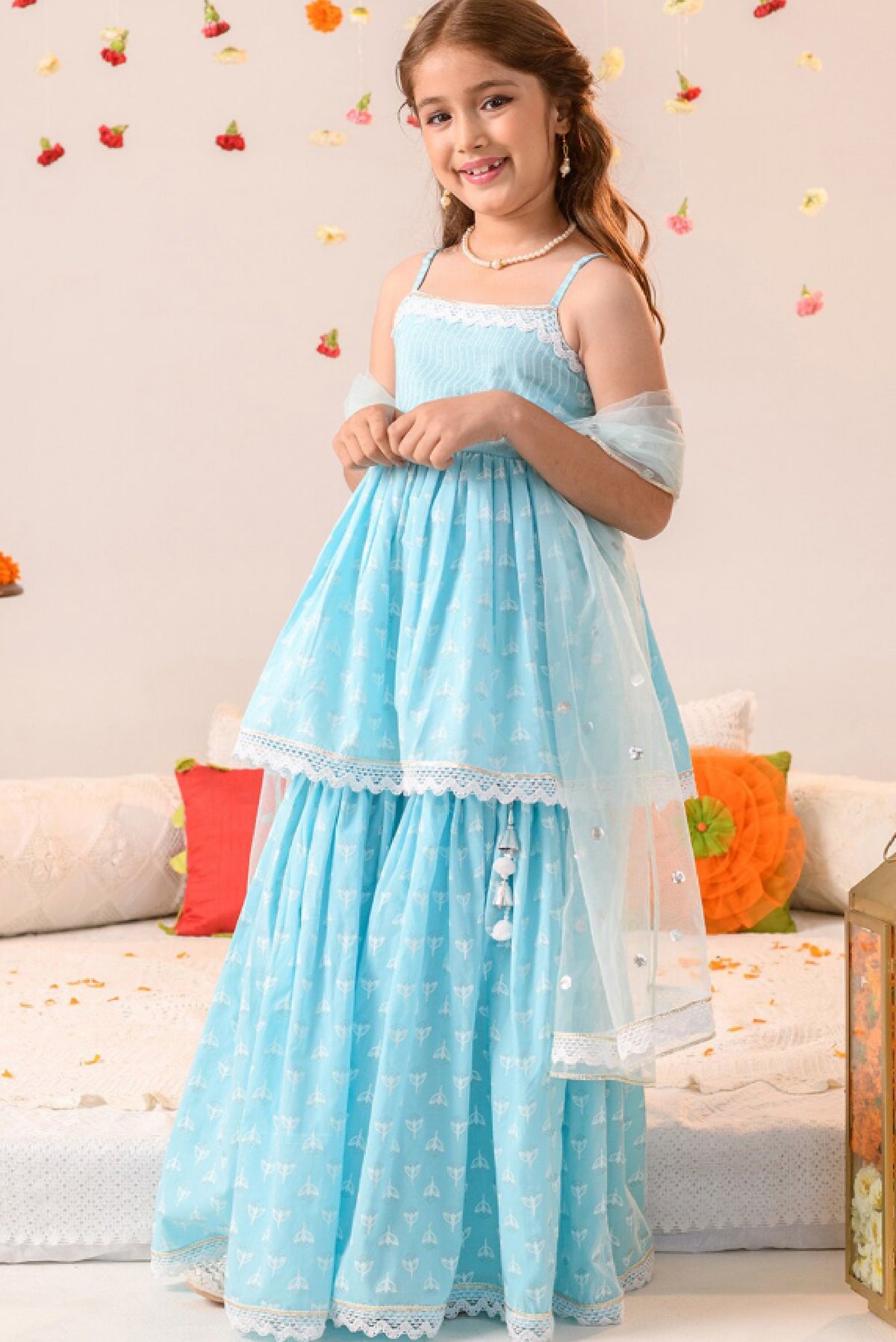 Girls Ethnic Wear Set for Special Occasions