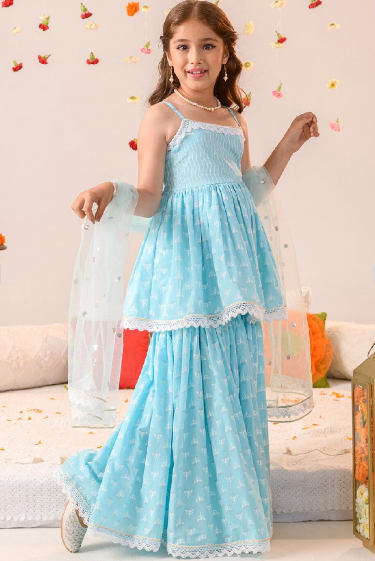 Girls Ethnic Wear Set for Special Occasions