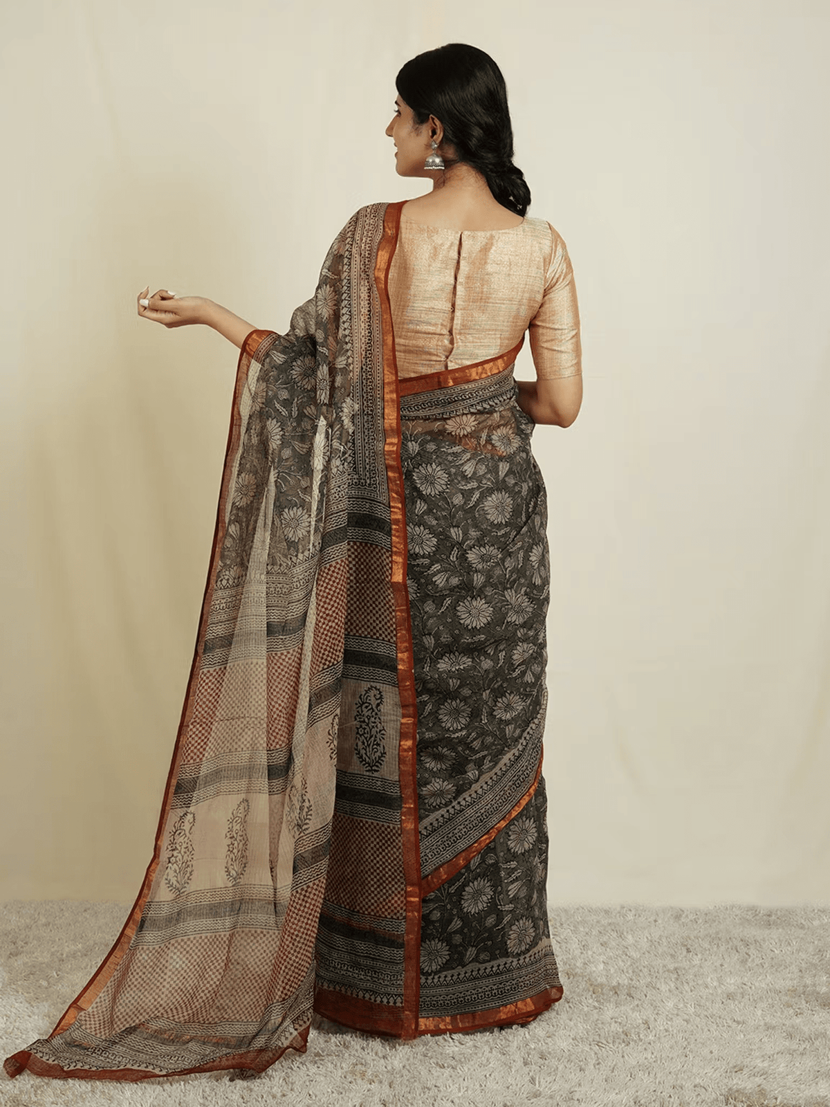 Hand-Dyed Cotton Saree Canada - Affordable Elegance