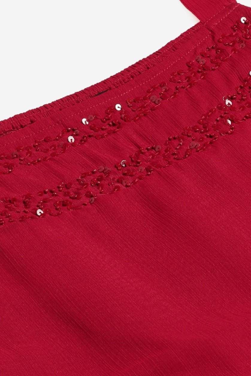 Magenta Tiered Maxi Dress for Women