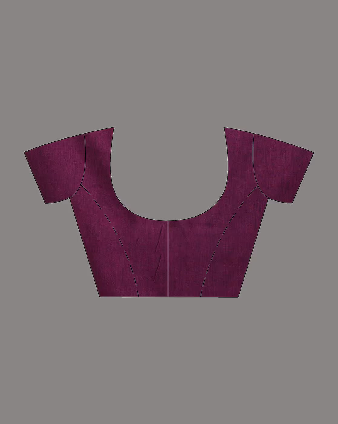Front view of a maroon organza saree with stone work canada, ideal for weddings and festive occasions.