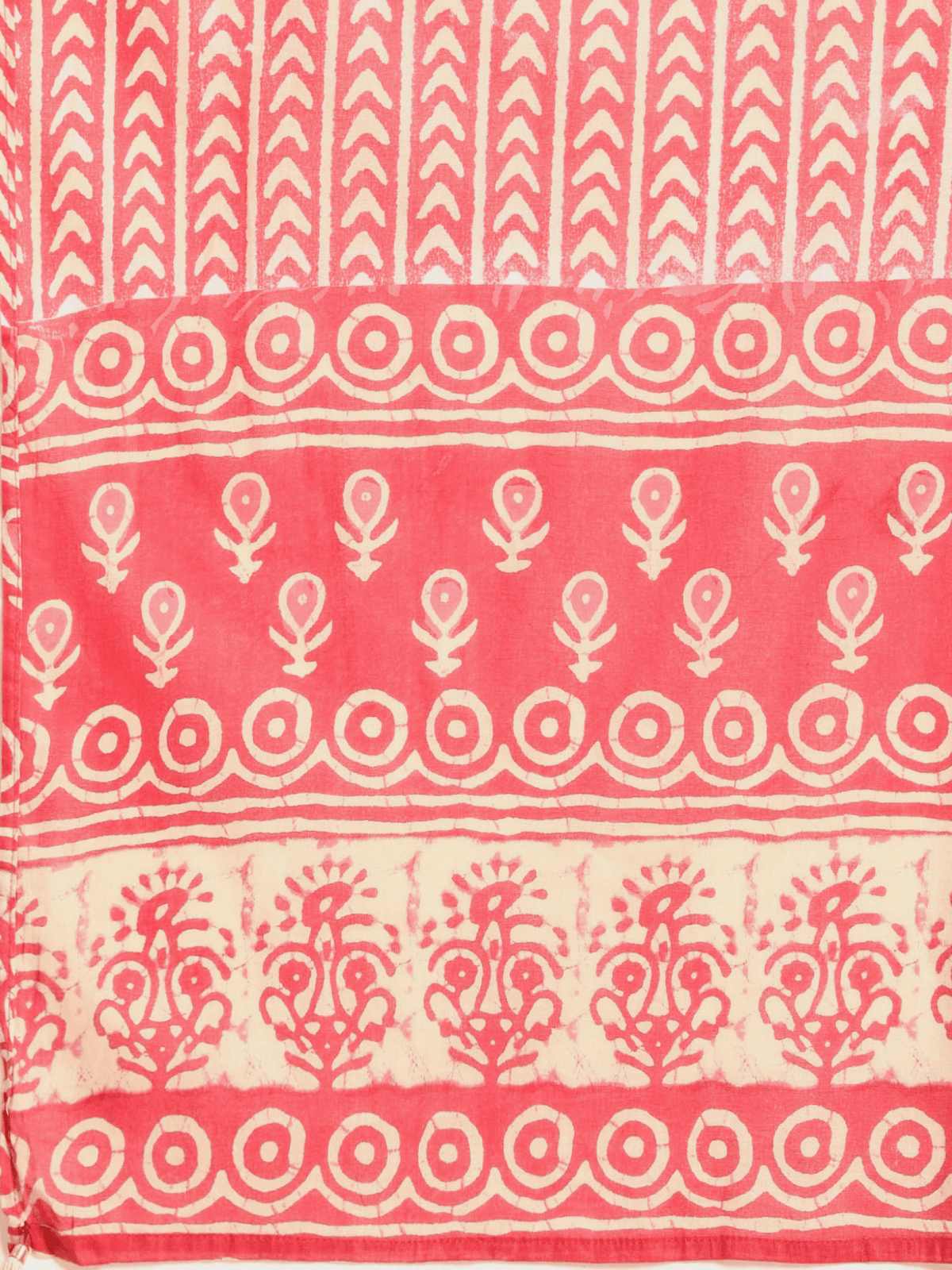 Pink ethnic kurta set featuring intricate floral patterns and elegant detailing on soft fabric