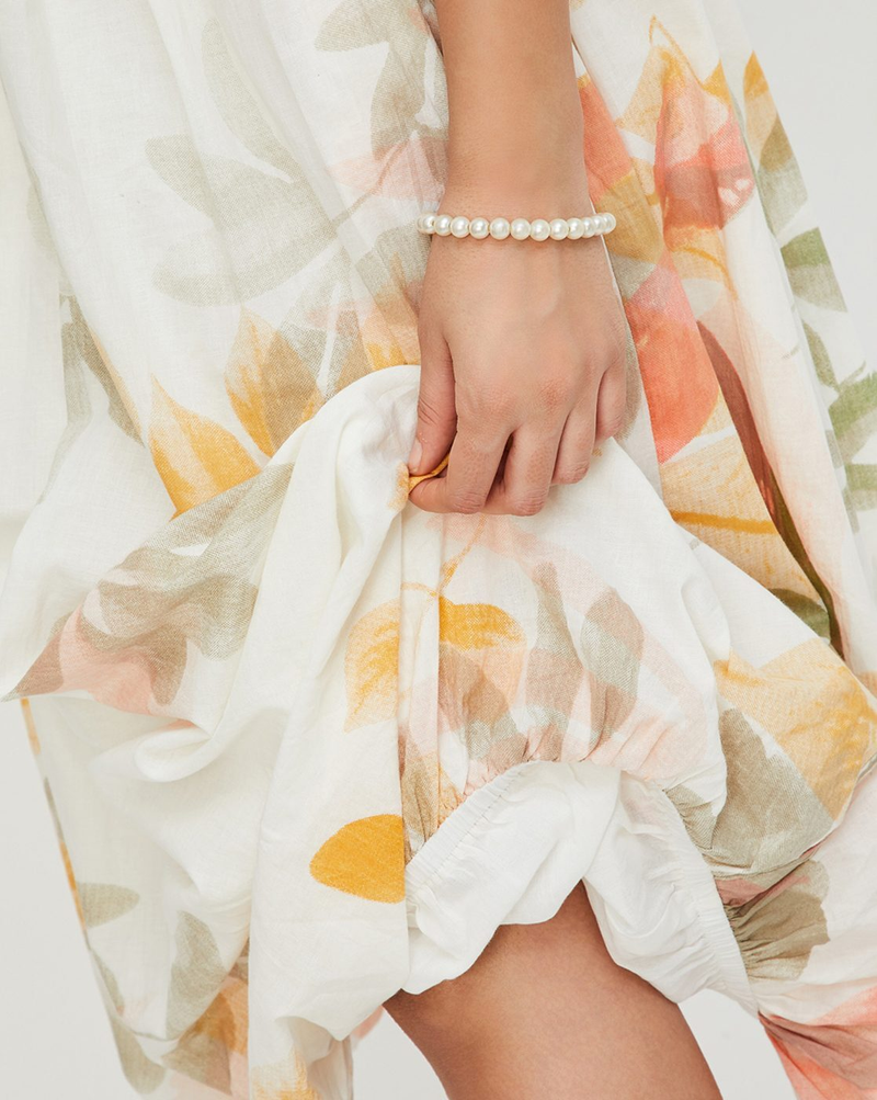 Printed Bubble Hem Dress for Effortless Style