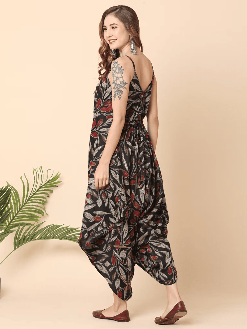 Printed Viscose Jumpsuit for Women's Fashion