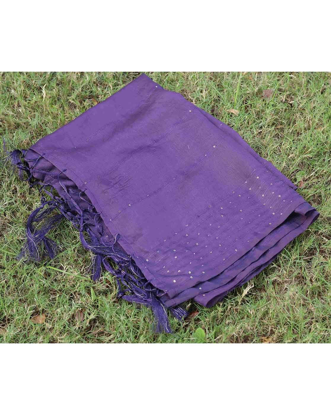 Purple Chanderi Dupatta for a stylish Rayon Kurta Set with Chanderi Dupatta