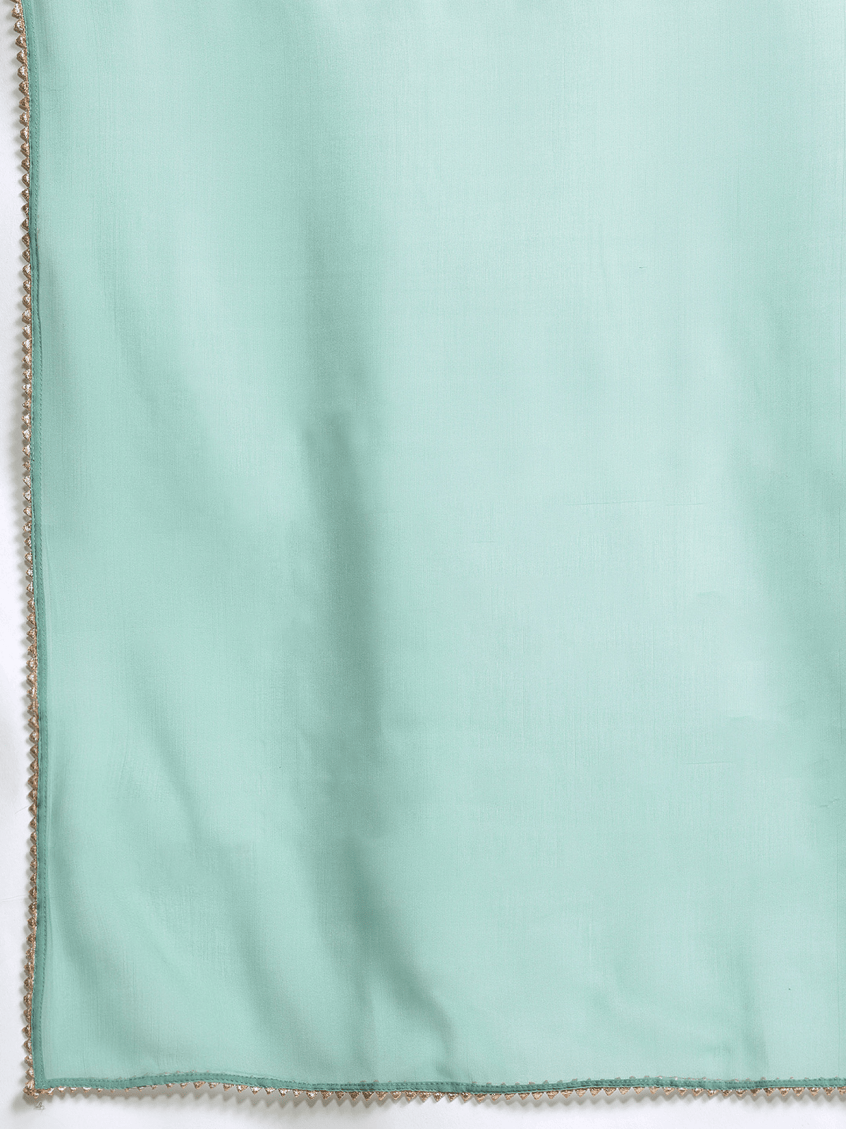 Aromie sea green ethnic kurta set featuring a light, flowing fabric with elegant detailing