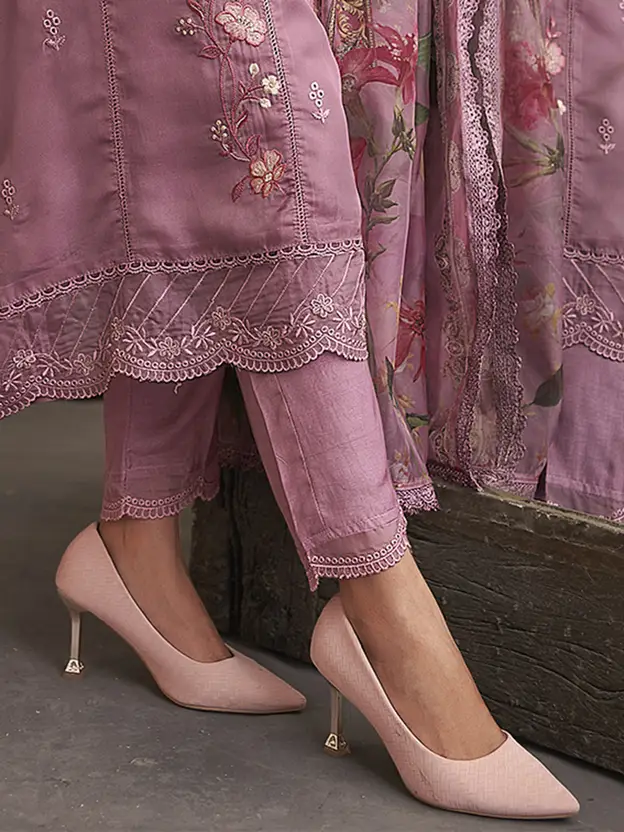 Silk Blend Kurta Set Canada - Elegant 3 Piece Outfit