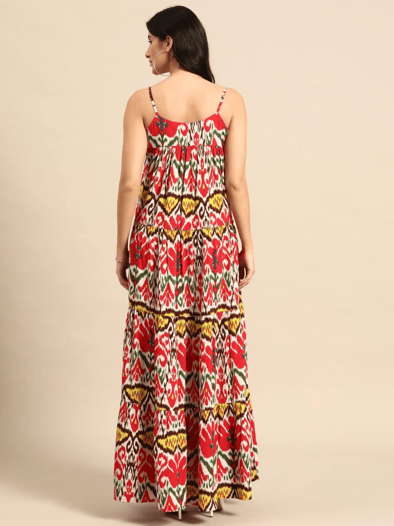 Sleeveless Printed Maxi Dress for Women
