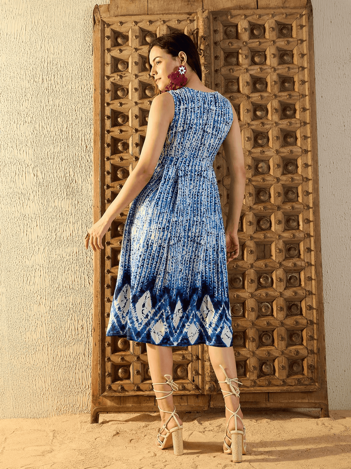 Soft Rayon Blue Dress for Women - Trendy Look
