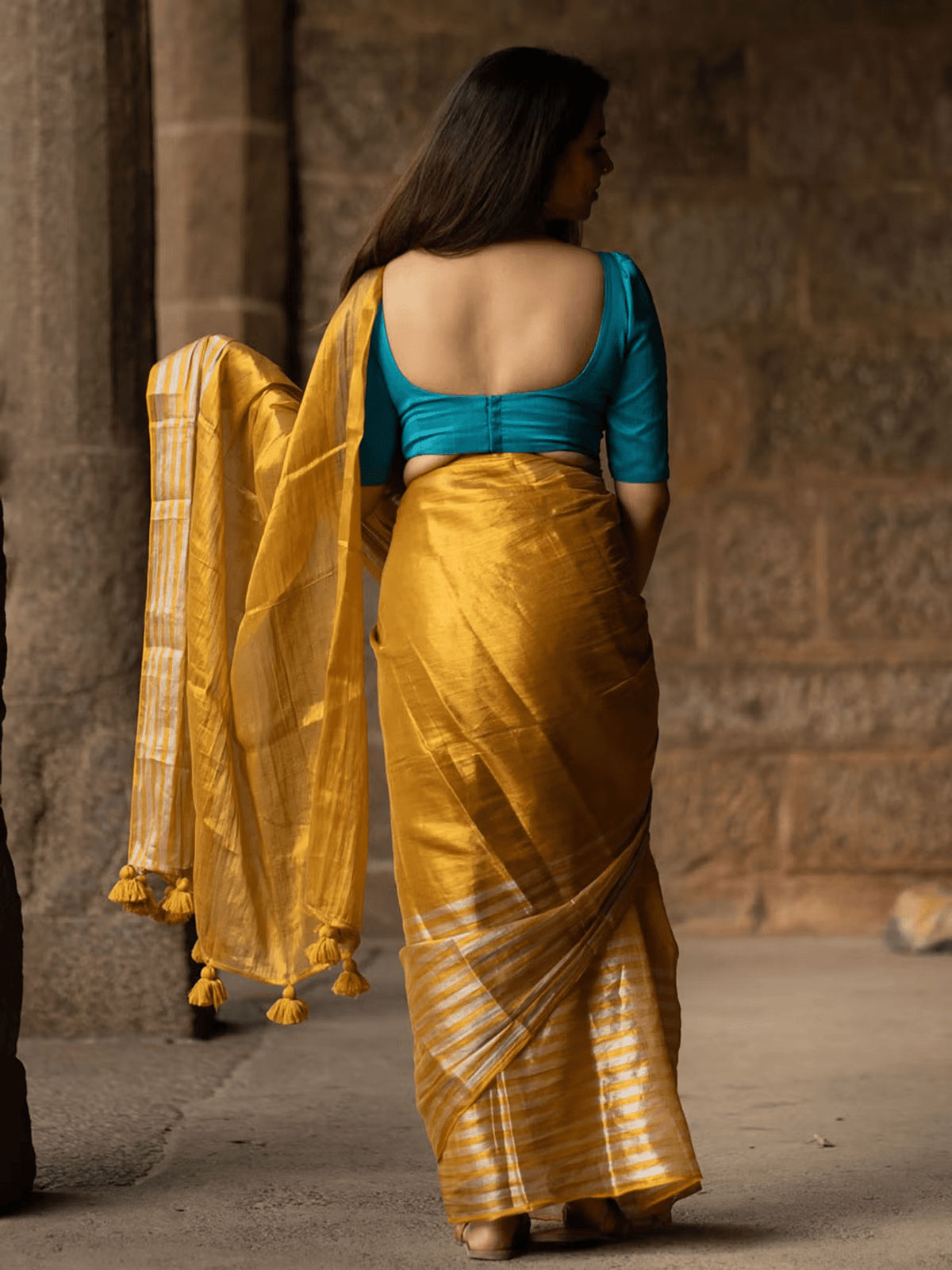 Sustainable Striped Saree Canada - Trendy & Affordable