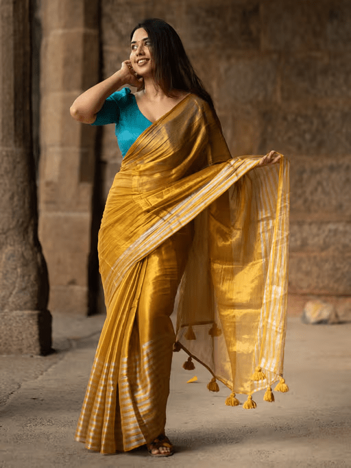 Sustainable Striped Saree Canada - Trendy & Affordable