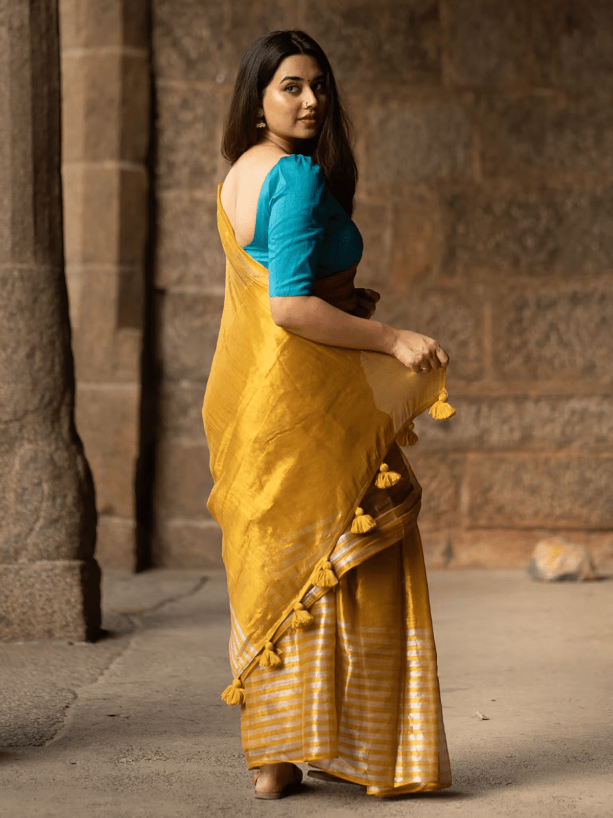 Sustainable Striped Saree Canada - Trendy & Affordable