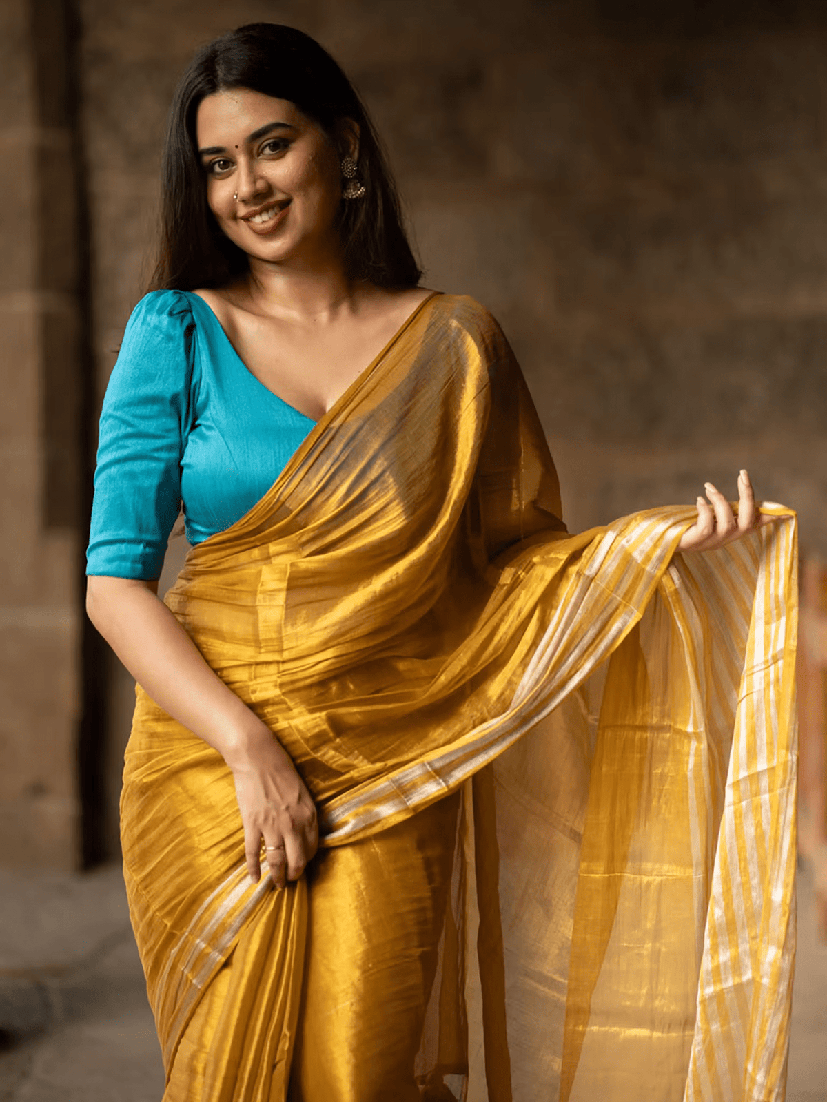 Sustainable Striped Saree Canada - Trendy & Affordable