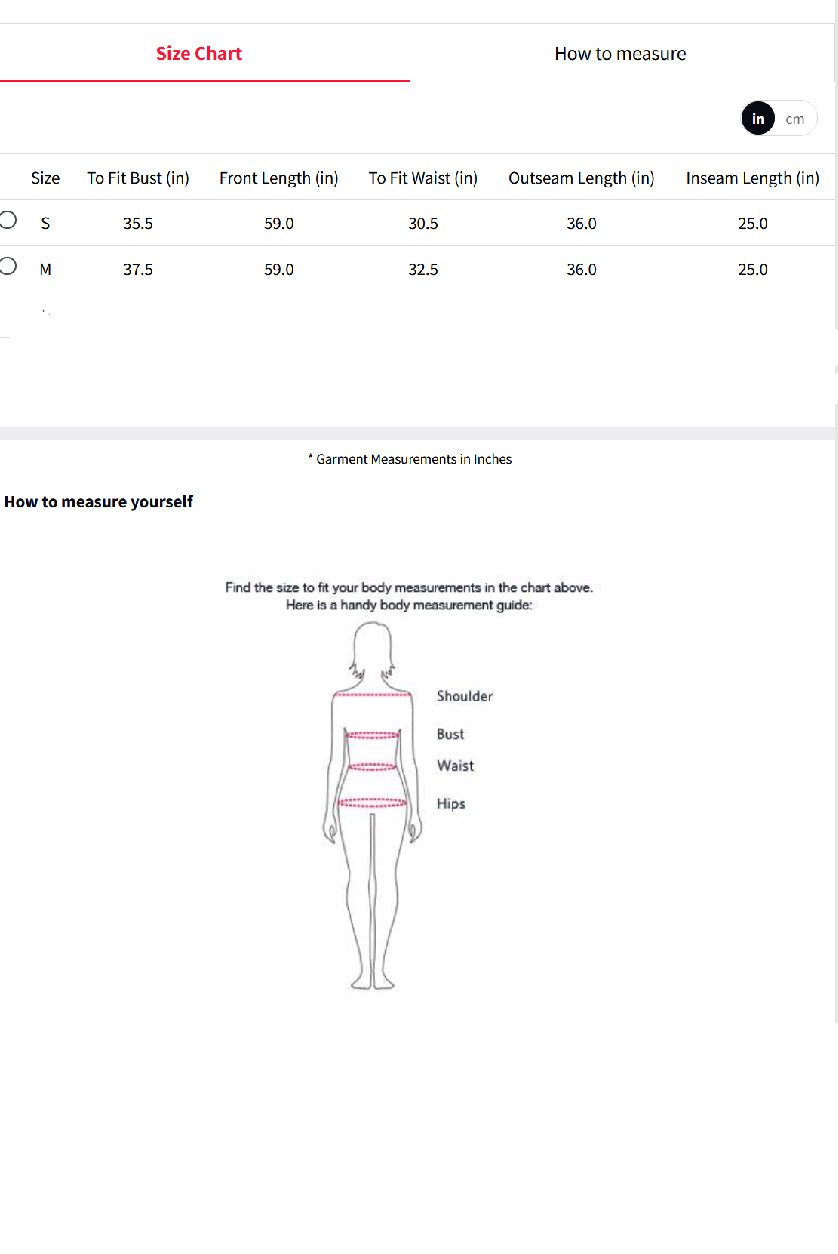 Size chart for Floral Woven Kurta Set with detailed measurements for optimal fit