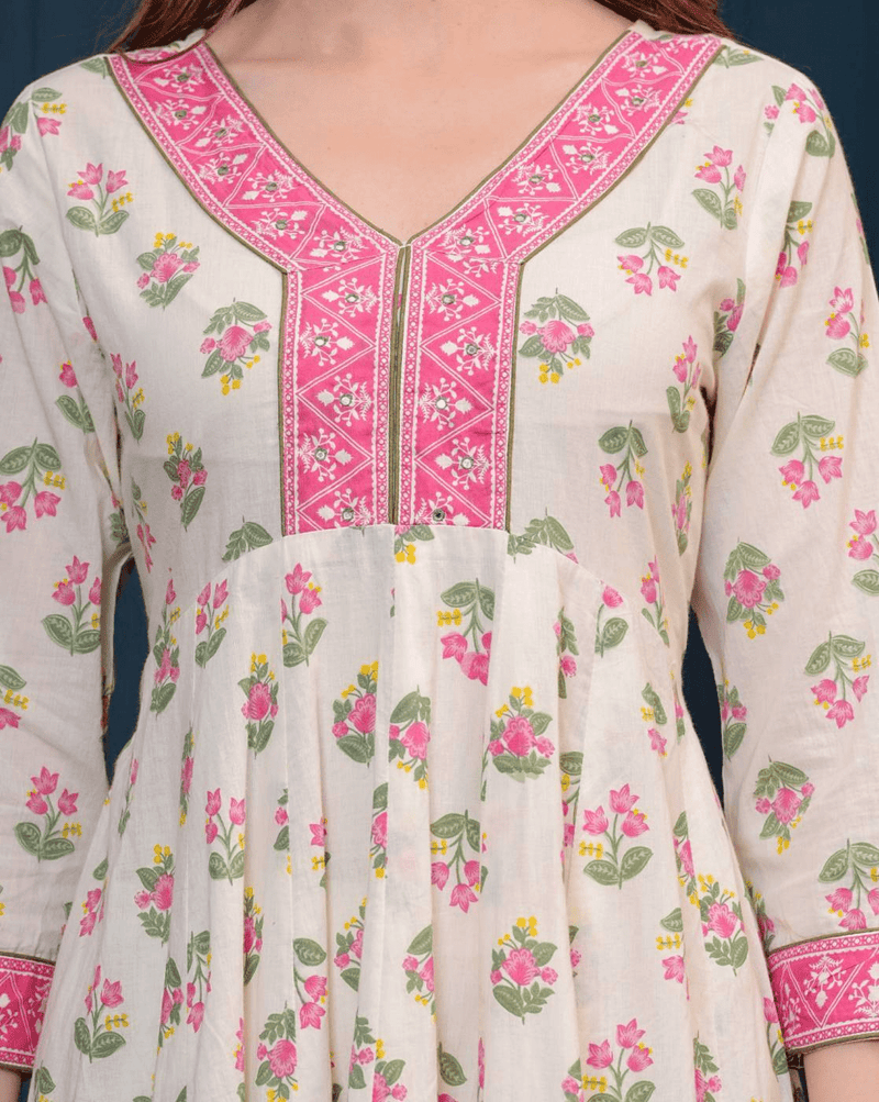 Cotton Kurta Set for Women - Stylish Three Piece